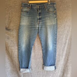 Levi's 501 button fly Relaxed Fit Blue Jeans